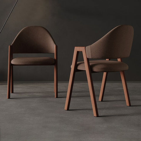 "Chaise Contemporaine en Bois noyer noble: Redéfinissez votre Style avec Élégance"